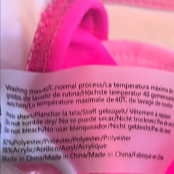 NWT Vibrant Pink One-Piece Swimsuit Size Large - Picture 14 of 15